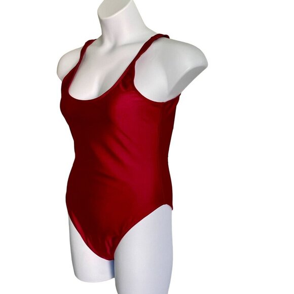 Dixperfect Malibu Retro Inspired High Cut Low Back One Piece Swimsuit XL NEW - Picture 4 of 11